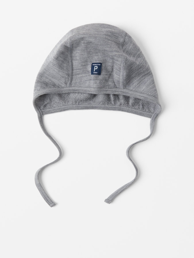 Erstlingsmütze Wollfrottee aus Merino Erstlingsmütze Wollfrottee aus Merino