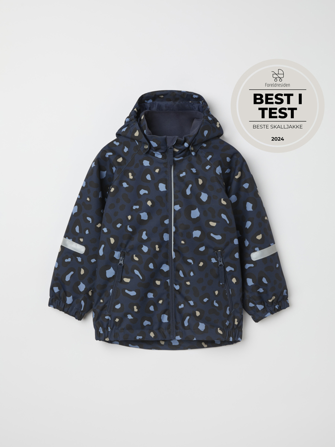 Wasserdichte Shelljacke Hazy, Leopardenmuster