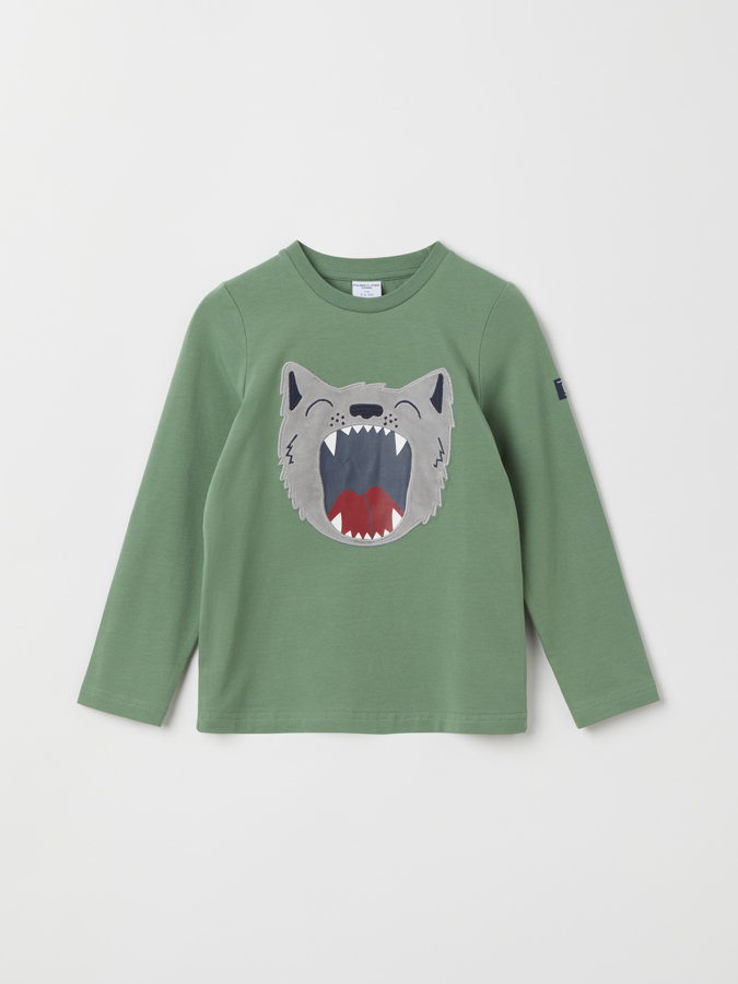 Langärmliges T-Shirt, Wolf