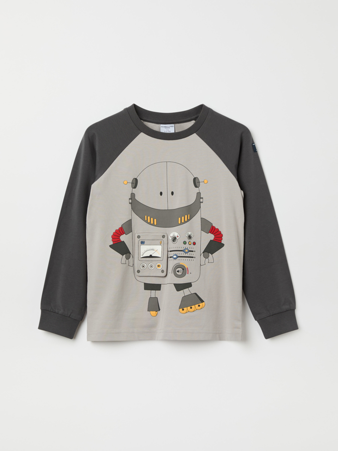 Langarm-T-Shirt, Roboter