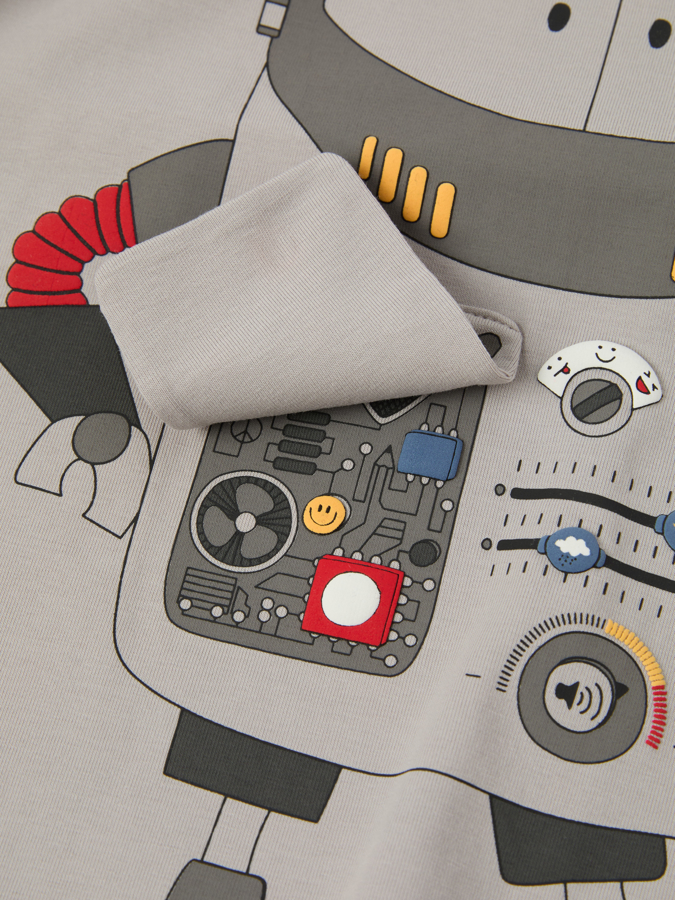 Langarm-T-Shirt, Roboter