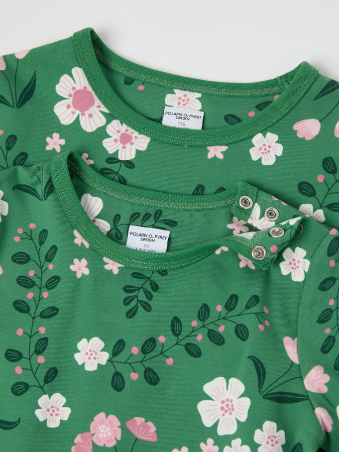 Langarm-T-Shirt, Blumen