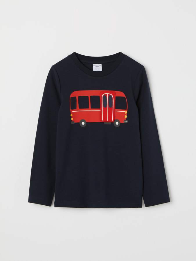 Langarm-T-Shirt, Bus