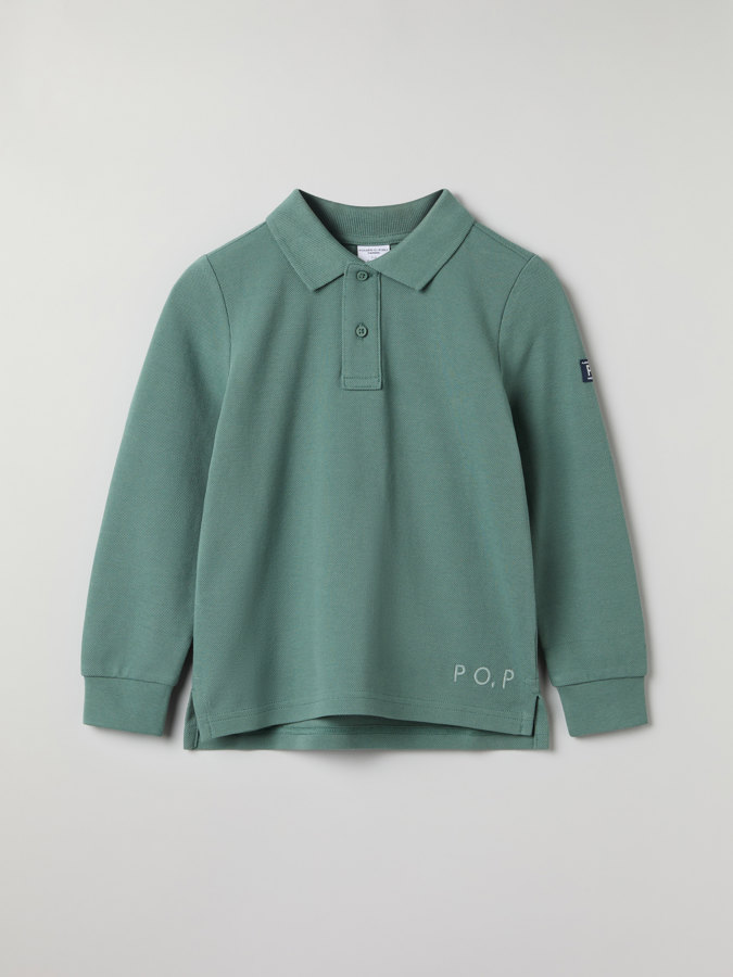 Langarm-Poloshirt