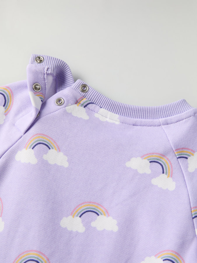 Sweatshirtkleid, Regenbogen