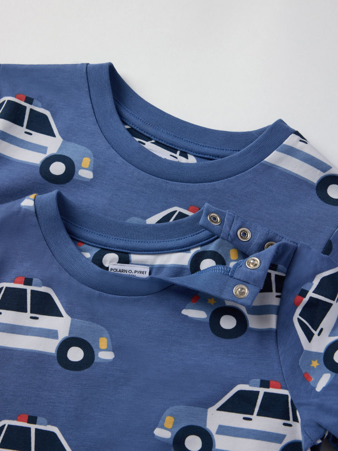 T-Shirt, Polizeiautos