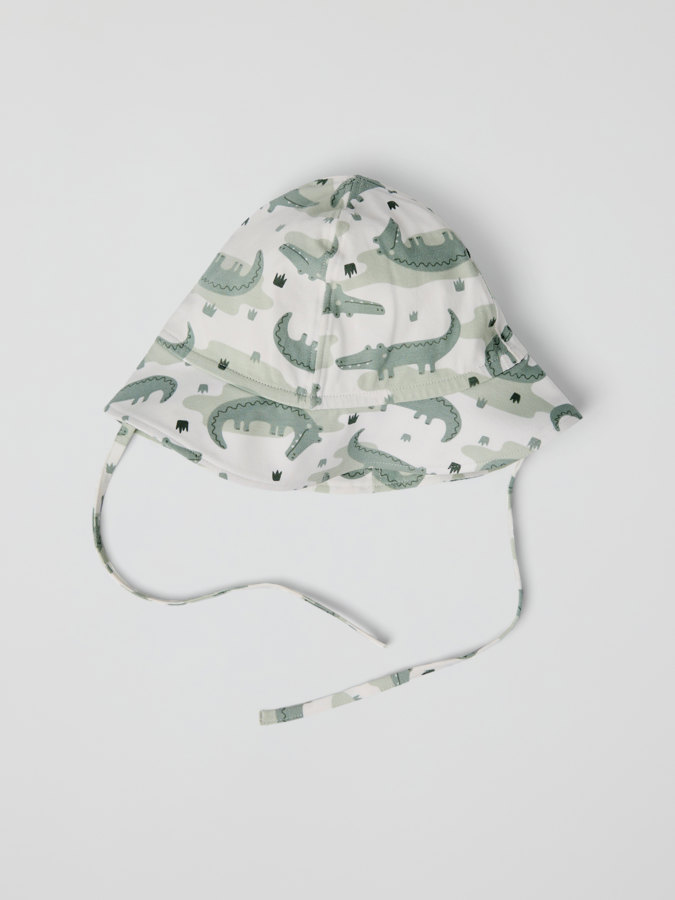 Sonnenhut aus Trikot, Krokodile Sonnenhut aus Trikot, Krokodile