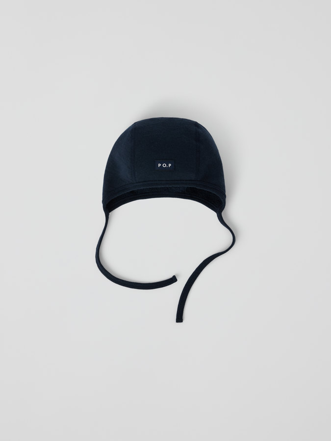 Erstlingsmütze Wollfrottee aus Merino Erstlingsmütze Wollfrottee aus Merino