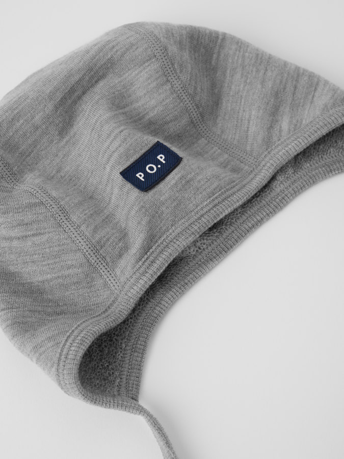 Erstlingsmütze Wollfrottee aus Merino Erstlingsmütze Wollfrottee aus Merino