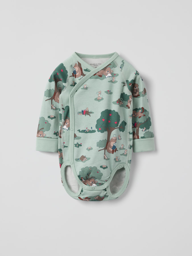 Verlängerbarer Wickelbody Biber Verlängerbarer Wickelbody Biber