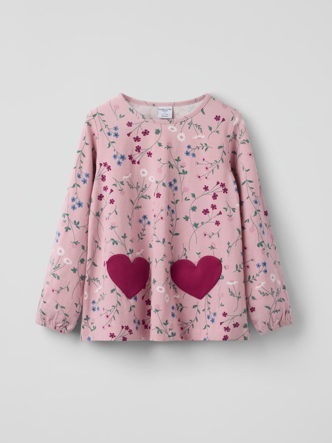 Langärmliges Oberteil geblümt Langärmliges Oberteil geblümt