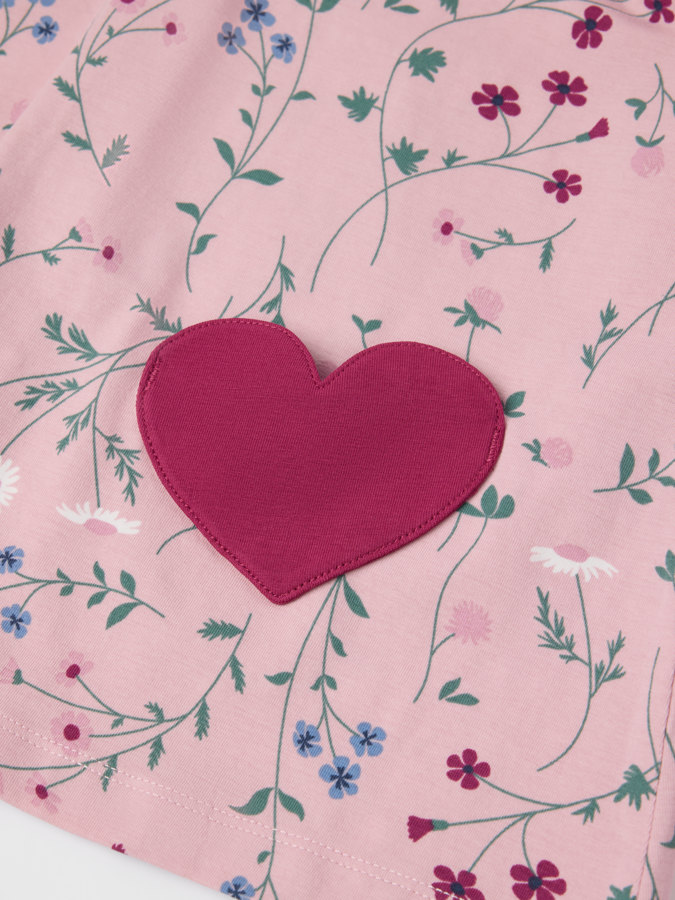 Langärmliges Oberteil geblümt Langärmliges Oberteil geblümt