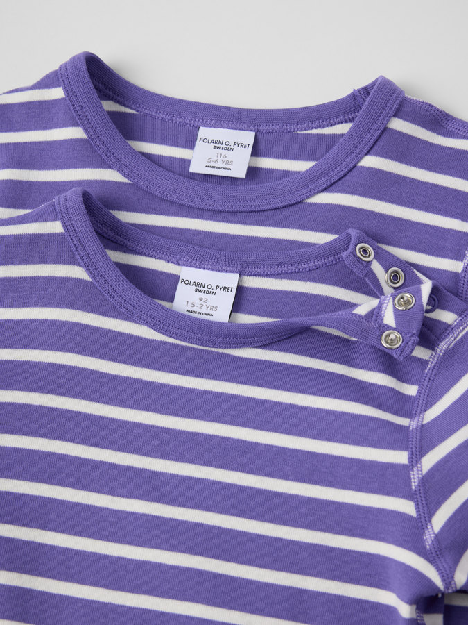 Langarm-T-Shirt Gestreift Langarm-T-Shirt Gestreift