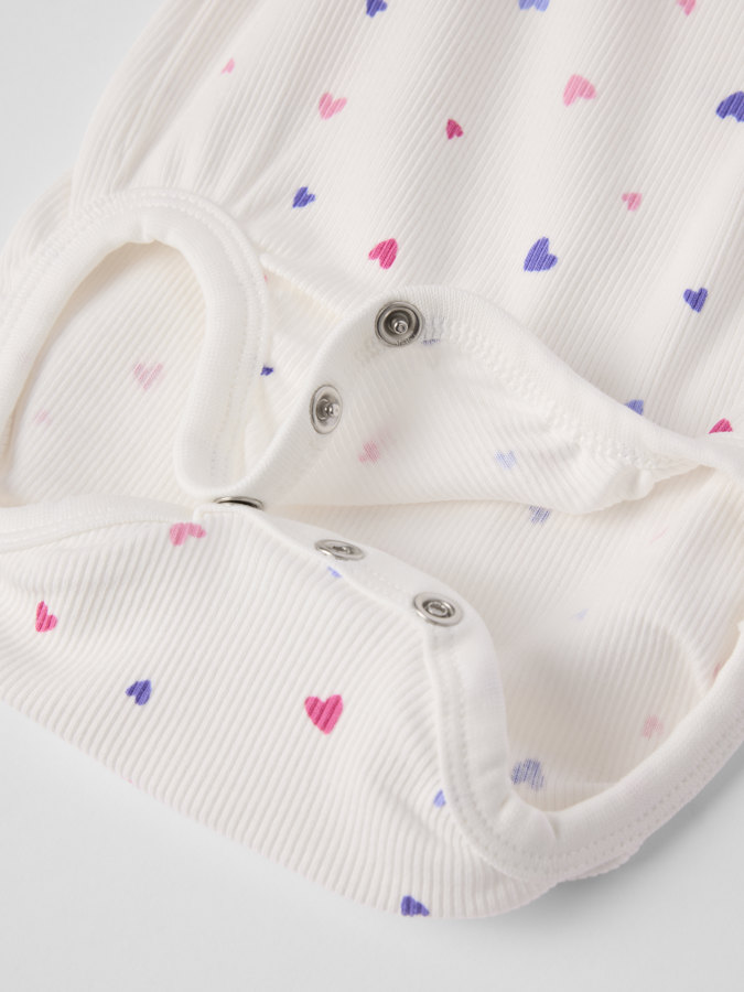 Gerippter Body Herzen Gerippter Body Herzen