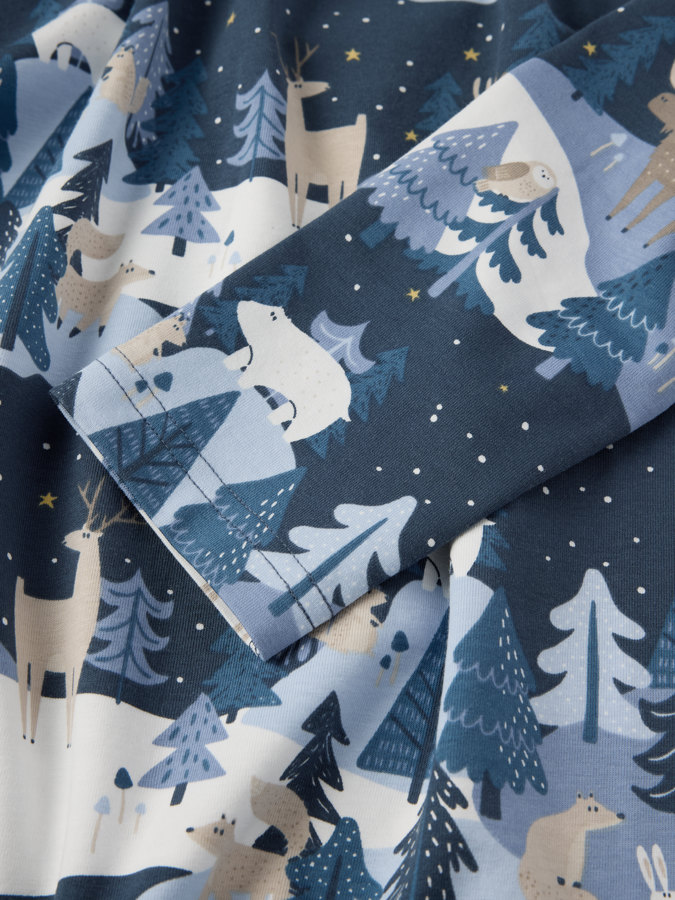 Schlafanzug für Erwachsene, Wintermotiv Schlafanzug für Erwachsene, Wintermotiv