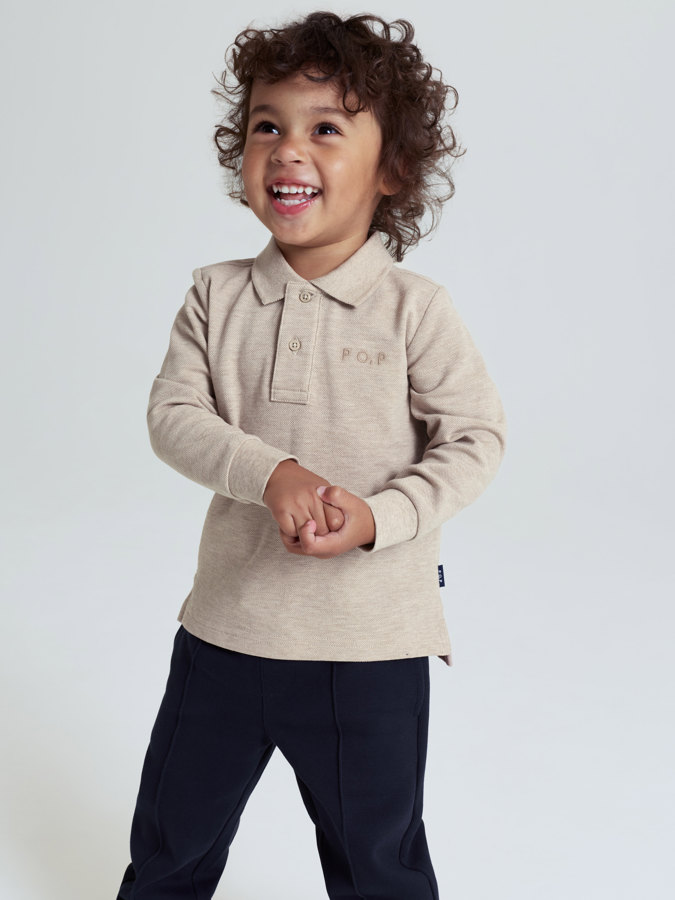 Langärmliges Poloshirt Langärmliges Poloshirt